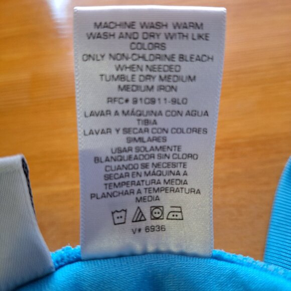 Athletic Works Light Blue and White Running Shorts - Picture 8 of 8